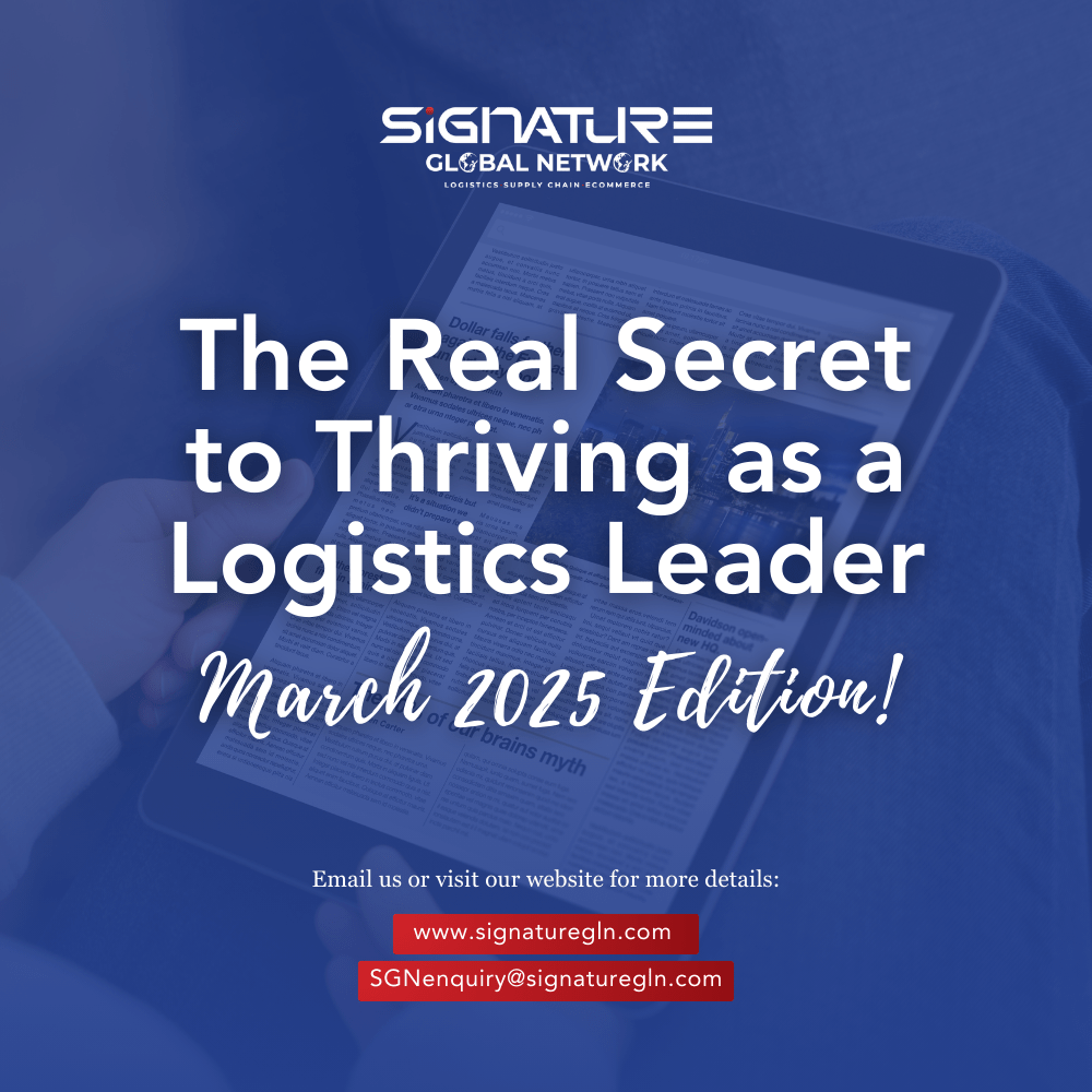 Thriving as a Logistics Leader: March 2025 Secrets