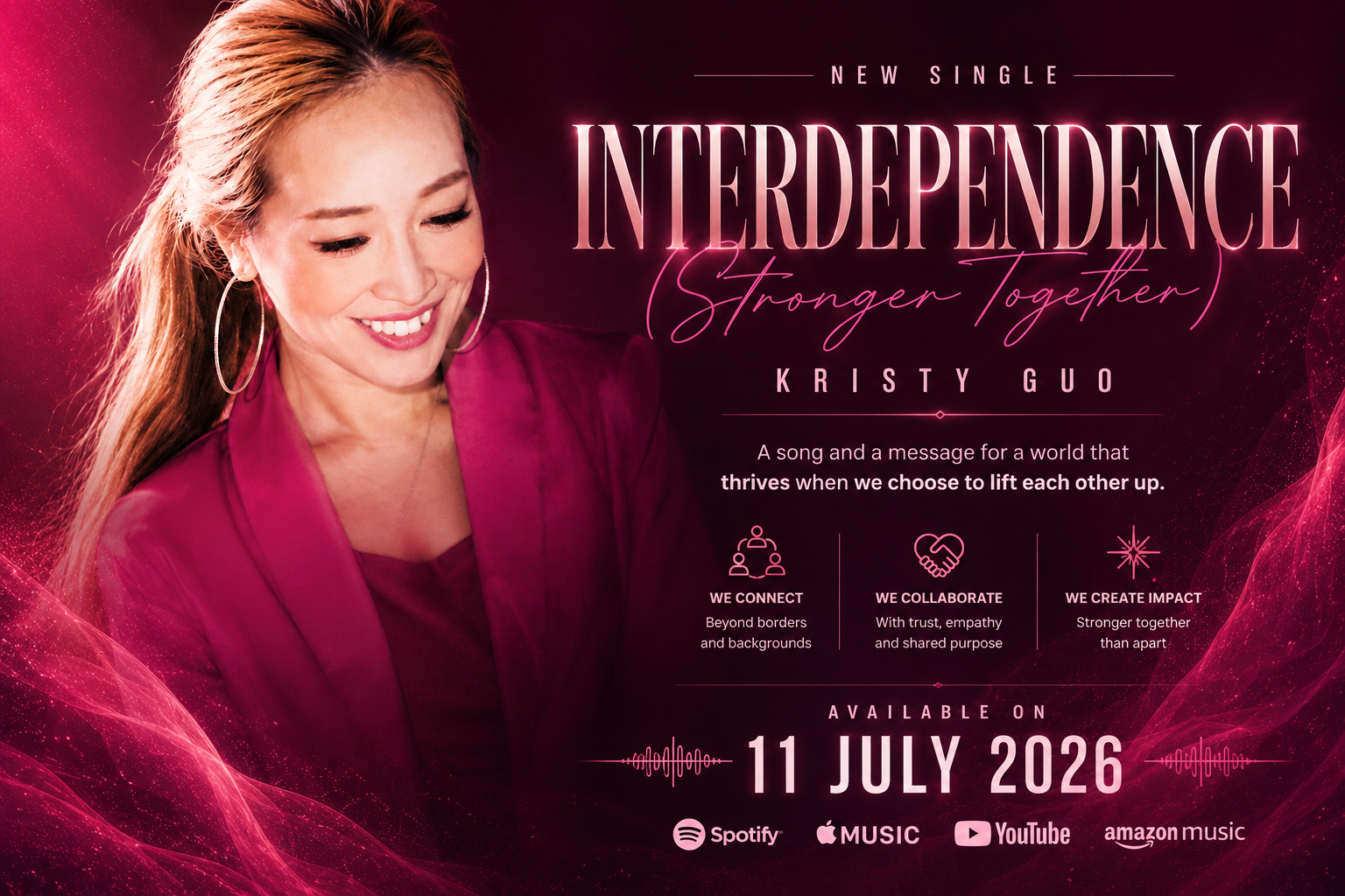 New Release: Kristy Guo’s Inspiring Anthem “Interdependence (Stronger Together)”